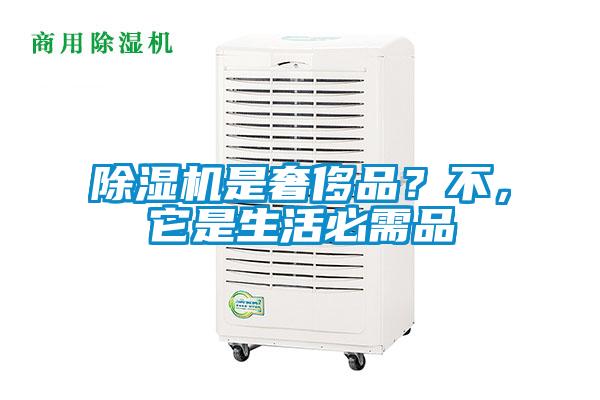 除濕機是奢侈品？不，它是生活必需品