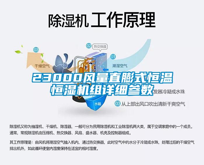 23000風量直膨式恒溫恒濕機組詳細參數(shù)