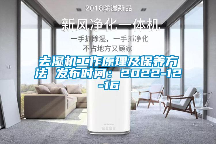 去濕機工作原理及保養(yǎng)方法 發(fā)布時間：2022-12-16