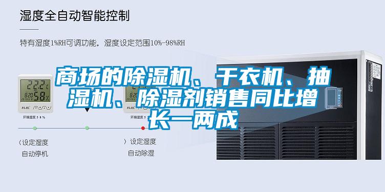 商場的除濕機(jī)、干衣機(jī)、抽濕機(jī)、除濕劑銷售同比增長一兩成